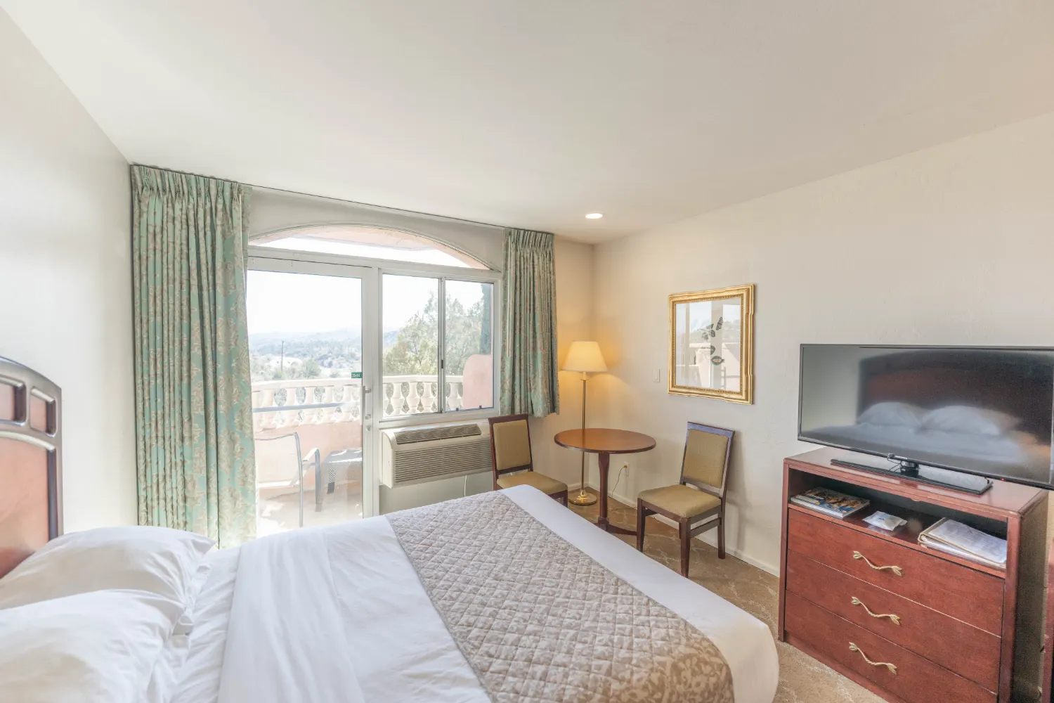 Deluxe Double Queen Accessible Room with Balcony and Seating Area Deluxe Double Queen Accessible room with balcony, seating area, TV, and scenic Prescott views